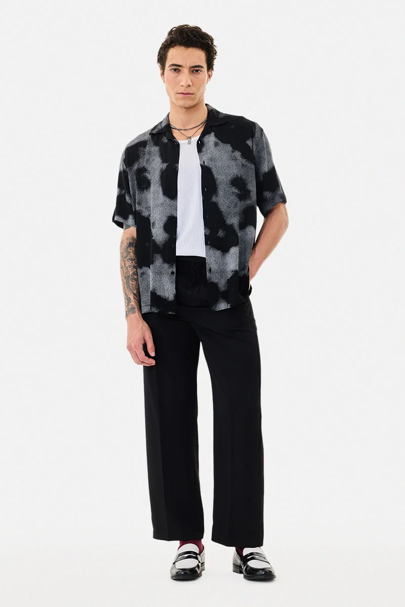 SNITCH 100% Viscose Box Fit Abstract Shirt